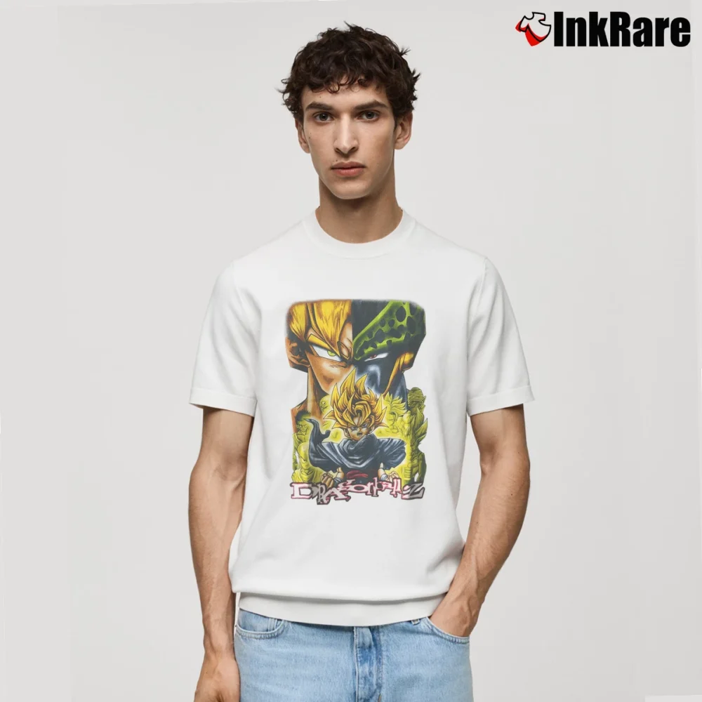 Men’s 00s Dragon Ball Z Anime Toei Akira Toriyama Classic T-Shirt in white | Soft, Breathable Everyday Wear