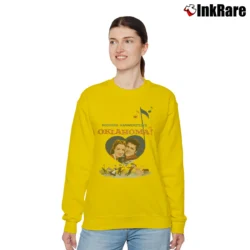 Women’s 1955 Oklahoma Movie Poster Retro Relaxed Sweatshirt in yellow | Soft, Laid-Back Vibe