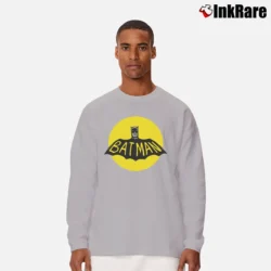 Men’s 1960s Batman Ed Cholakian Russell Graphic Long-Sleeve Shirt in sport grey | Sleek, Lightweight, Year-Round Wear