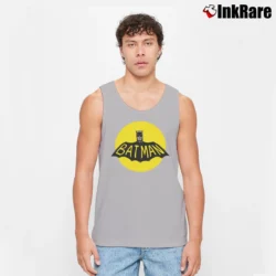 Men’s 1960s Batman Ed Cholakian Russell Graphic Tank Top in sport grey | Breathable, Active-Friendly Design
