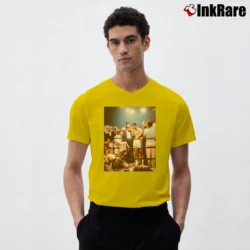 Men’s 1965 Ali vs Liston II Fight V-Neck Tee in yellow | Sharp, Breathable, Everyday Staple