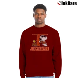 Men’s 1970s 1980s Cleveland Browns Snoopy Crewneck Sweatshirt in maroon | Cozy Fabric, Clean Style