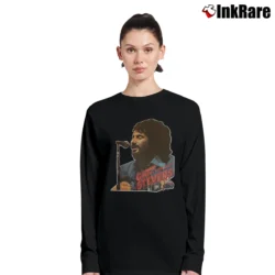 Women’s 1970s Cat Stevens Concert Graphic Long-Sleeve Top in black | Sleek, Versatile, All-Season