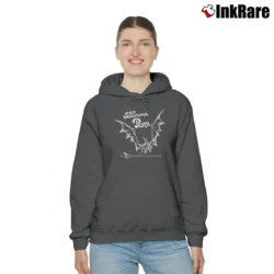 Women’s 1970s Dragonriders Of Pern Sci - fi Book Cozy Hoodie in charcoal | Warm, Structured, Stylish