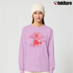 Women’s 1970s Fists Of Fury Bruce Lee Enter The Dragon Movie Long-Sleeve Top in light pink | Sleek, Versatile, All-Season