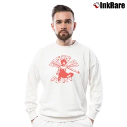 Men’s 1970s Fists Of Fury Bruce Lee Enter The Dragon Movie Crewneck Sweatshirt in white | Cozy Fabric, Clean Style