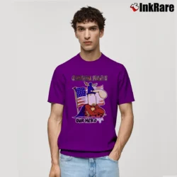 Men’s 1970s Mad Magazine Captain Klutz Comic By Don Martin Classic T-Shirt in purple | Soft, Breathable Everyday Wear