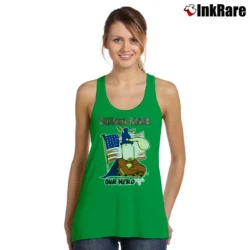 Women’s 1970s Mad Magazine Captain Klutz Comic By Don Martin Tank Top in irish green | Lightweight, Movement-Friendly