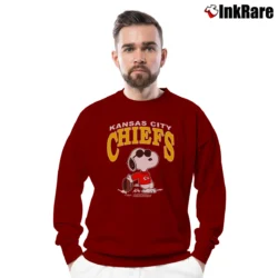 Men’s 1970s Snoopy Kansas City Chiefs Crewneck Sweatshirt in maroon | Cozy Fabric, Clean Style