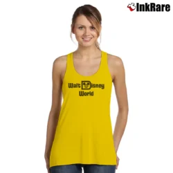 Women’s 1970s Walt Disney World Logo Classic Tank Top in yellow | Lightweight, Movement-Friendly
