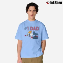 Men’s 1971 Snoopy Number One Dad Peanuts Classic T-Shirt in light blue | Soft, Breathable Everyday Wear