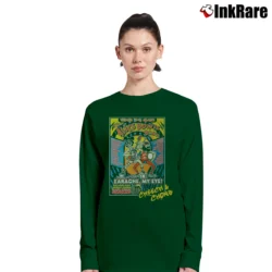 Women’s 1974 Cheech And Chong Alice Bowie Bang Tour Long-Sleeve Top in forest green | Sleek, Versatile, All-Season