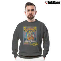 Men’s 1974 Cheech And Chong Alice Bowie Bang Tour Crewneck Sweatshirt in charcoal | Cozy Fabric, Clean Style