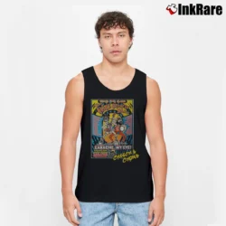 Men’s 1974 Cheech And Chong Alice Bowie Bang Tour Tank Top in black | Breathable, Active-Friendly Design