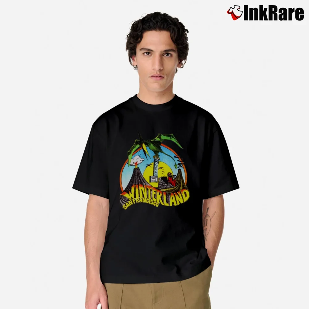 Men’s 1975 Grateful Dead Winterland Concert Vintage Rock Classic Classic T-Shirt in black | Soft, Breathable Everyday Wear
