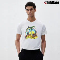 Men’s 1975 Grateful Dead Winterland Concert Vintage Rock Classic V-Neck Tee in white | Sharp, Breathable, Everyday Staple