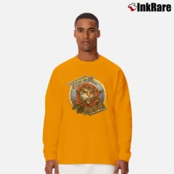 Men’s 1975 Robert Hunter Tiger Rose Album Long-Sleeve Shirt in orange | Sleek, Lightweight, Year-Round Wear