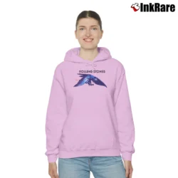 Women’s 1975 Rolling Stones North American Tour Cozy Hoodie in light pink | Warm, Structured, Stylish