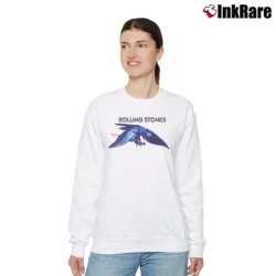 Women’s 1975 Rolling Stones North American Tour Relaxed Sweatshirt in white | Soft, Laid-Back Vibe