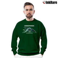 Men’s 1975 Rolling Stones Tour Band Rock 70s 1970s Crewneck Sweatshirt in forest green | Cozy Fabric, Clean Style