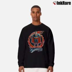Men’s 1978 Christopher Reeve Superman Vintage Movie Long-Sleeve Shirt in black | Sleek, Lightweight, Year-Round Wear