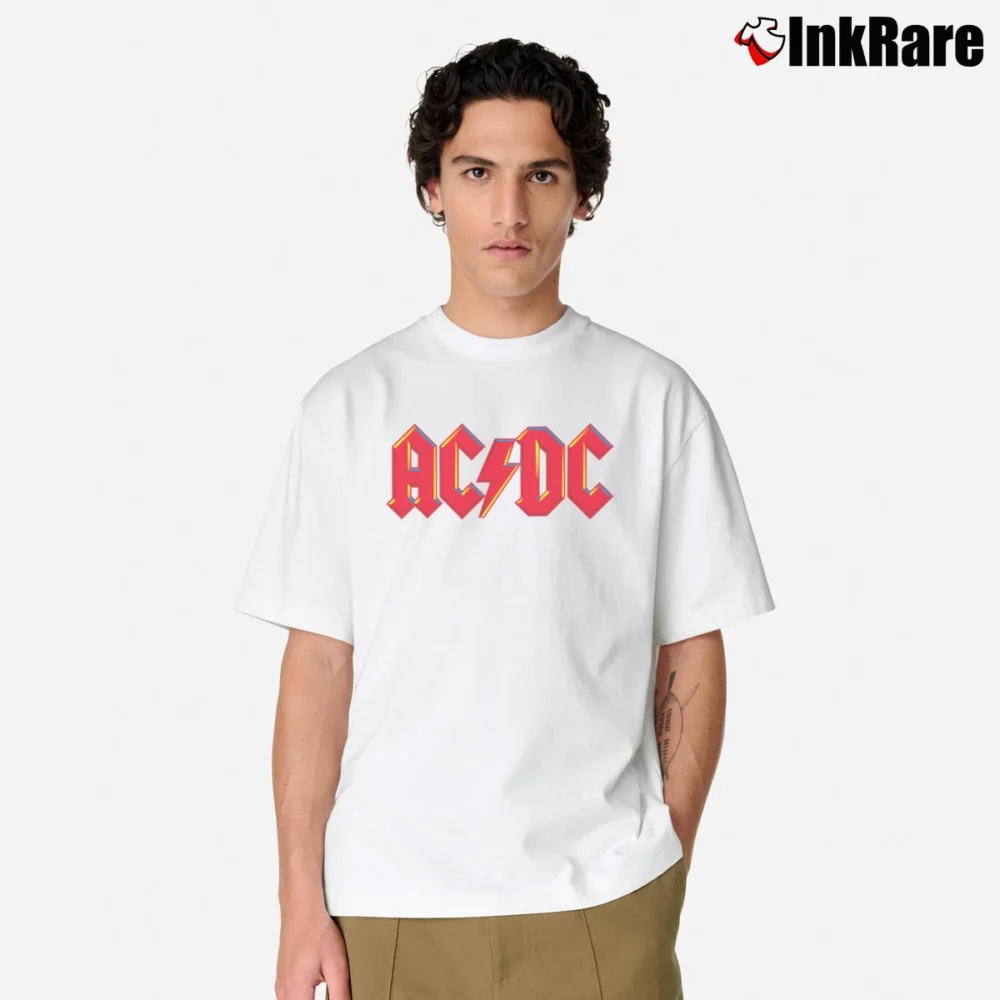 Men’s 1979 Acdc Highway To Hell Tour Classic T-Shirt in white | Soft, Breathable Everyday Wear