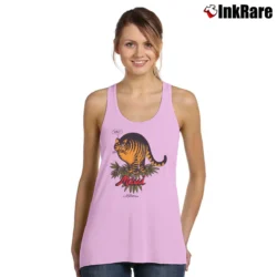 Women’s 1979 B Kliban Crazy Cat Maui Cannabis Art Tank Top in light pink | Lightweight, Movement-Friendly