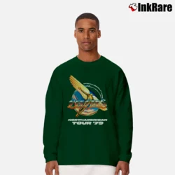 Men’s 1979 Bee Gees Concert Tour Long-Sleeve Shirt in forest green | Sleek, Lightweight, Year-Round Wear