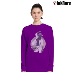 Women’s 1979 Teddy Pendergrass Music Promo Long-Sleeve Top in purple | Sleek, Versatile, All-Season
