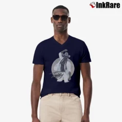 Men’s 1979 Teddy Pendergrass Music Promo V-Neck Tee in navy | Sharp, Breathable, Everyday Staple