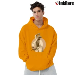Men’s 1979 Teddy Pendergrass Promo Tour Pullover Hoodie in orange | Cozy, Durable, Modern Fit