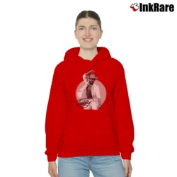 Women’s 1979 Teddy Pendergrass Promo Tour Cozy Hoodie in red | Warm, Structured, Stylish
