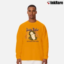 Men’s 1980 James Taylor Concert Long-Sleeve Shirt in orange | Sleek, Lightweight, Year-Round Wear