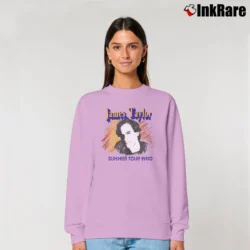 Women’s 1980 James Taylor Concert Relaxed Sweatshirt in light pink | Soft, Laid-Back Vibe