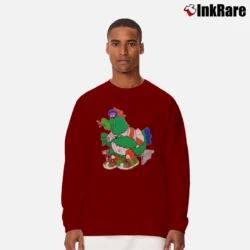 Men’s 1980 Phillies Phanatic Mascot Vintage MLB Fan Long-Sleeve Shirt in maroon | Sleek, Lightweight, Year-Round Wear