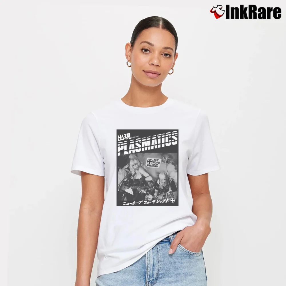 Women’s 1980 Plasmatics Punk Promo Tour Signature T-Shirt in white | Soft, Flattering Fit