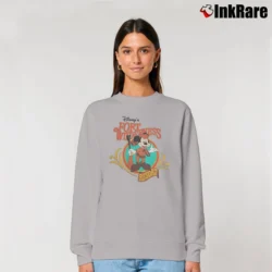 Women’s 1980s 1990s Disney Fort Wilderness Mickey Mouse Gun Classic Relaxed Sweatshirt in sport grey | Soft, Laid-Back Vibe