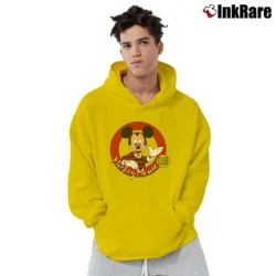 Men’s 1980s 1990s Mickey Mouse Club Cartoon Disney Pullover Hoodie in yellow | Cozy, Durable, Modern Fit