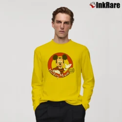 Men’s 1980s 1990s Mickey Mouse Club Cartoon Disney Long-Sleeve Shirt in yellow | Sleek, Lightweight, Year-Round Wear