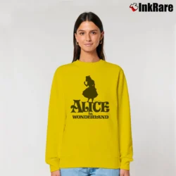 Women’s 1980s Alice In Wonderland Disney Anime Cartoon Classic Relaxed Sweatshirt in yellow | Soft, Laid-Back Vibe