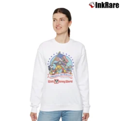 Women’s 1980s America On Parade Walt Disney World Relaxed Sweatshirt in white | Soft, Laid-Back Vibe