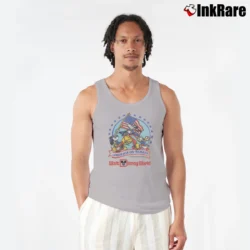 Men’s 1980s America On Parade Walt Disney World Tank Top in sport grey | Breathable, Active-Friendly Design
