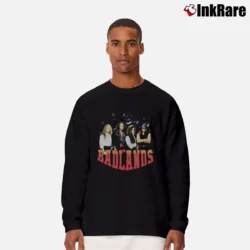 Men’s 1980s Badlands Tour Concert Band Long-Sleeve Shirt in black | Sleek, Lightweight, Year-Round Wear