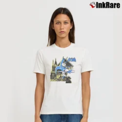 Women’s 1980s Batman DC Comics Signature T-Shirt in white | Soft, Flattering Fit