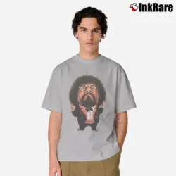 Men’s 1980s Captain Lou Albano WWF Wrestling Ringer Classic T-Shirt in sport grey | Soft, Breathable Everyday Wear