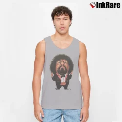 Men’s 1980s Captain Lou Albano WWF Wrestling Ringer Tank Top in sport grey | Breathable, Active-Friendly Design