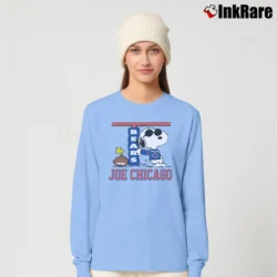 Women’s 1980s Chicago Bears Snoopy Joe Cool Long-Sleeve Top in light blue | Sleek, Versatile, All-Season