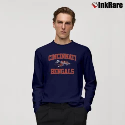 Men’s 1980s Cincinnati Bengals NFL Football Long-Sleeve Shirt in navy | Sleek, Lightweight, Year-Round Wear