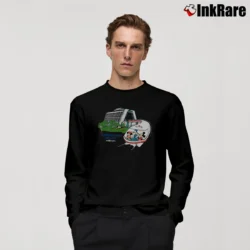 Men’s 1980s Contemporary Resort Mickey Mouse Disney World Long-Sleeve Shirt in black | Sleek, Lightweight, Year-Round Wear