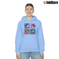 Women’s 1980s Disney Mickey And Friends Cozy Hoodie in light blue | Warm, Structured, Stylish